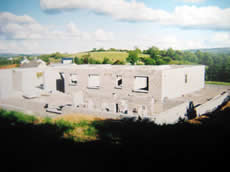 House Building with concrete blockwork in Leitrim