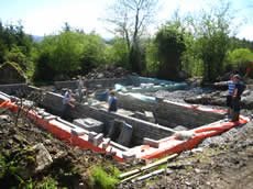 foundation construction in County Leitrim