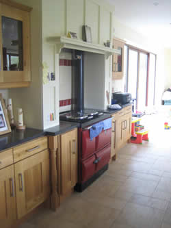 fitted kitchen with ray burner by Sligo Leitrim builder